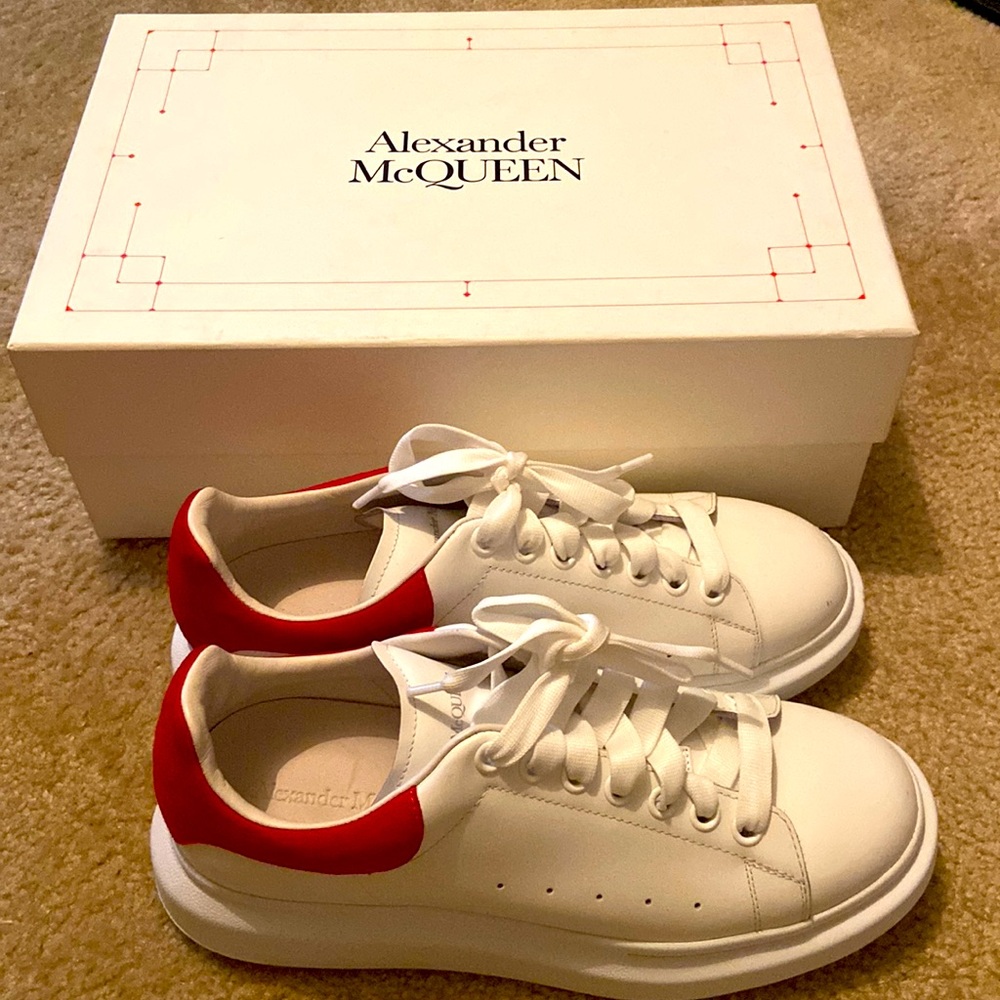 Alexander McQueens..Red..Leather..Worn Twice